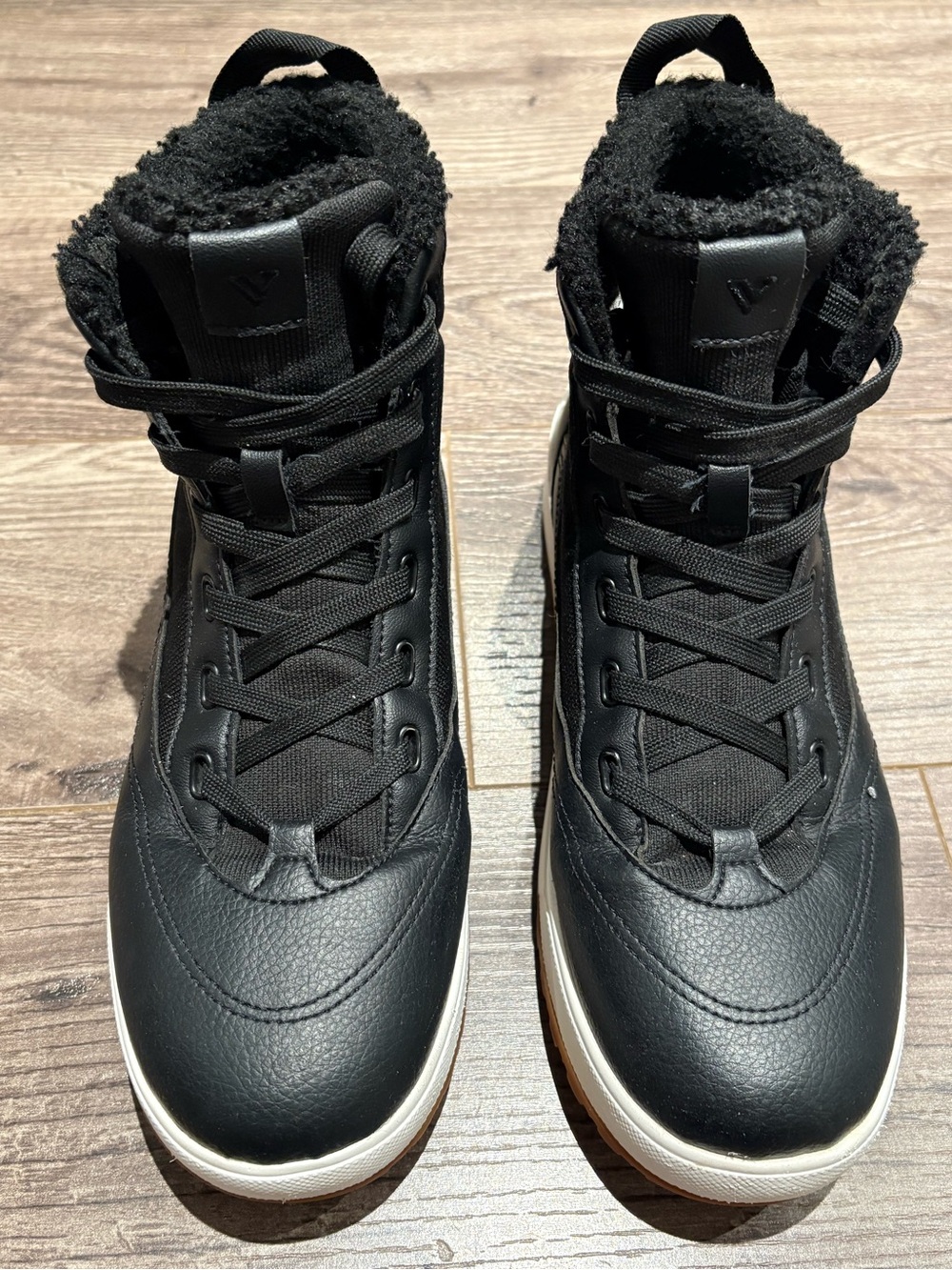 Vessi Alta Waterproof High Top Boots in Asphalt Black Womens Size 9 - Picture 3 of 11